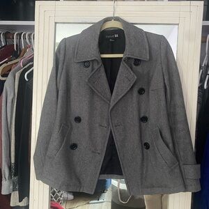 Forever 21 Charcoal Peacoat